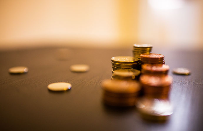 small selection of coins