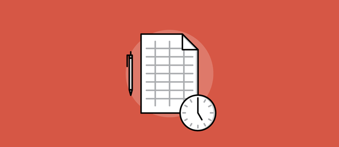 timesheet clock graphic